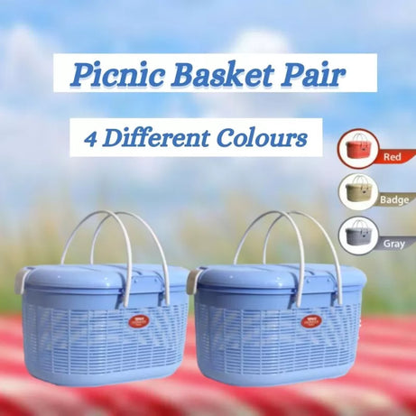 2 Pieces Carry basket / Picnic Basket - Oshi.pk - Buy & Sell Online