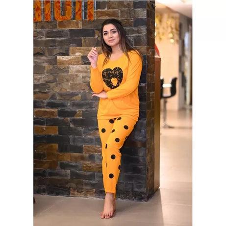 Printed Cotton Ladies Sleep Dress Night Wear With Shirt And Trouser (Design-169) - Oshi.pk - Buy & Sell Online
