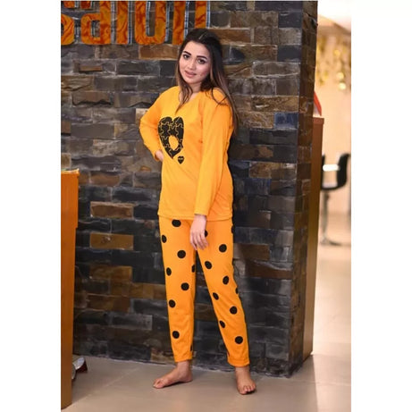 Printed Cotton Ladies Sleep Dress Night Wear With Shirt And Trouser (Design-169) - Oshi.pk - Buy & Sell Online
