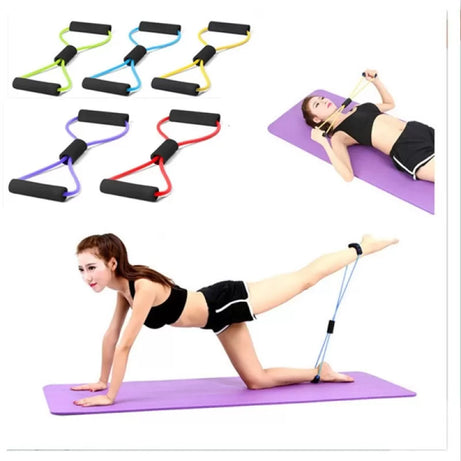 Pack of 3- Resistance Band Pull Rope Elastic for fitness Yoga Rubber Tensile Band Workout Pull Rope Expander Stretch Training For men/women - Oshi.pk - Buy & Sell Online
