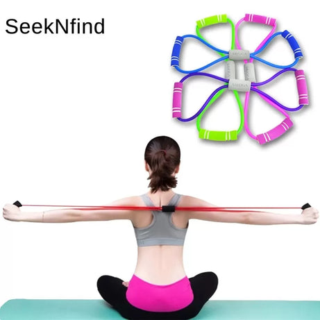 Pack of 3- Resistance Band Pull Rope Elastic for fitness Yoga Rubber Tensile Band Workout Pull Rope Expander Stretch Training For men/women - Oshi.pk - Buy & Sell Online