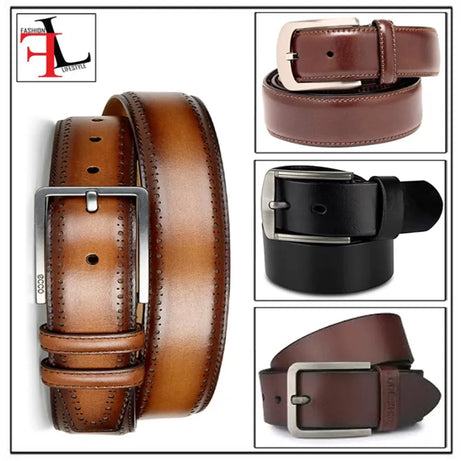 Pack of 1- 2 in 1 Double Sided Black and Brown Best Quality Leather Belt for Men/Boys - Oshi.pk - Buy & Sell Online