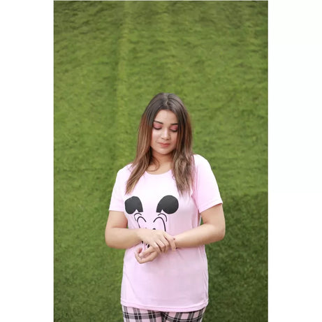 Printed Cotton Ladies Sleep Dress Night Wear With Shirt And Trouser (Design-181) - Oshi.pk - Buy & Sell Online