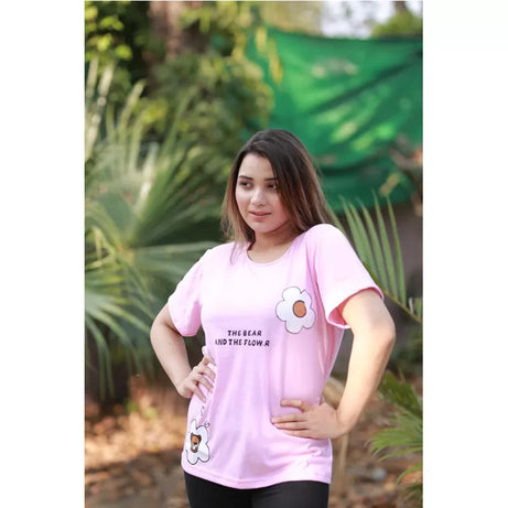 Printed Cotton Ladies Sleep Dress Night Wear With Shirt And Trouser (Design-187) - Oshi.pk - Buy & Sell Online