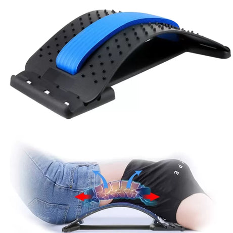 Back Stretching Device,Back Massager for Bed & Chair & Car,Multi-Level Lumbar Support Stretcher Spinal, Lower and Upper Muscle Pain Relief - Oshi.pk - Buy & Sell Online