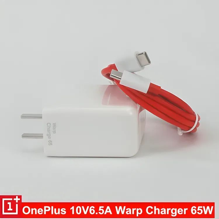 65 watt WARP Charger for OnePlus All Models With Data Cable |Warp Charger for OnePlus with Fast Charging Cable USB C to USB C - 65W Power Adapter - Oshi.pk - Buy & Sell Online
