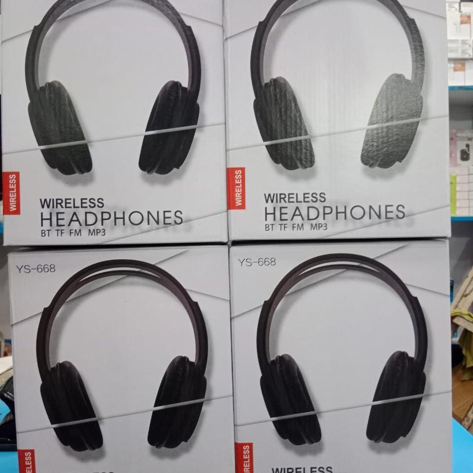 668 Black Wireless Bluetooth Headphones - Oshi.pk - Buy & Sell Online