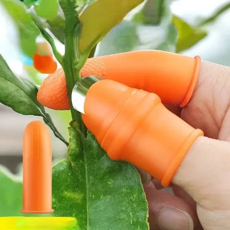 6pcs 1Set Silicone Thumb Knife With Finger Protector Gears Cutting Vegetable Harvesting Knife Plant Blade Kitchen Accessories - Oshi.pk - Buy & Sell Online