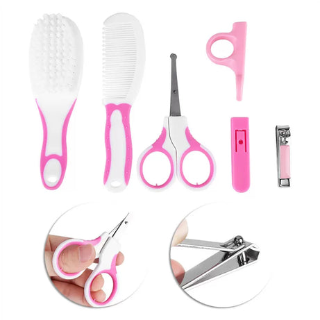 6Pcs Babies Nail Hair Manicure Brush Kids Grooming Kit Accesorries Newborn Baby Healthcare Kits Set