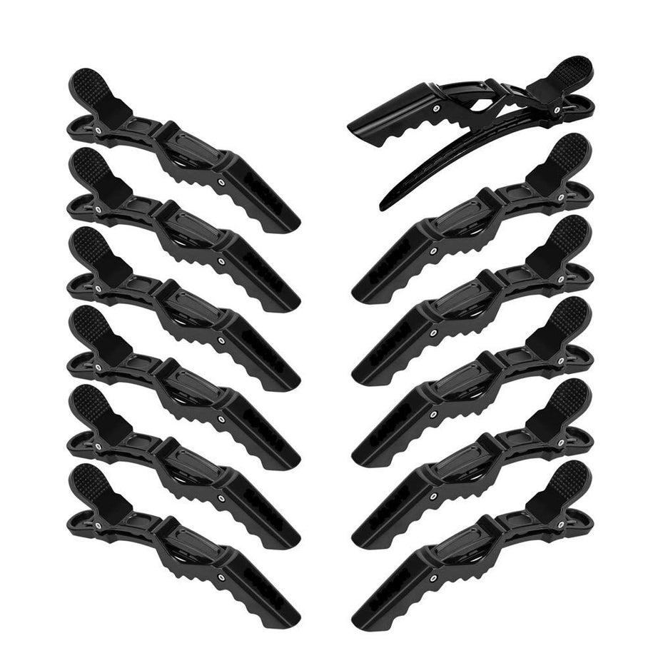 6Pcs/Pack Hair Salon Plastic Crocodile Barrette Hair Section Clip Grip Hairdressing Clamps Claw Clip Tool Accessories-Black - Oshi.pk - Buy & Sell Online