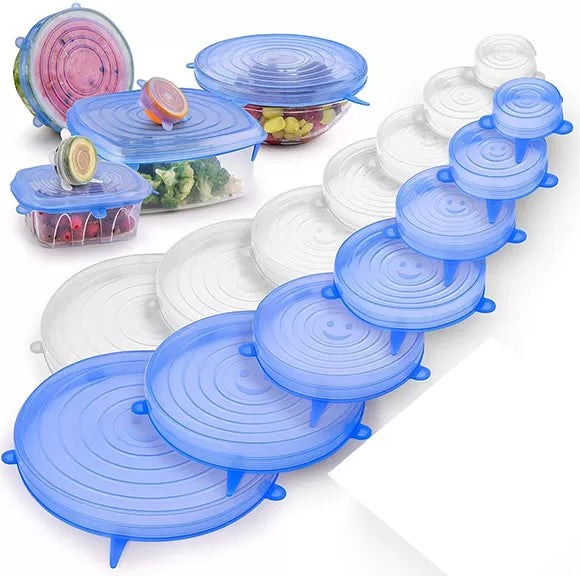 6pcs Reusable Silicone Stretch Lids - Oshi.pk - Buy & Sell Online