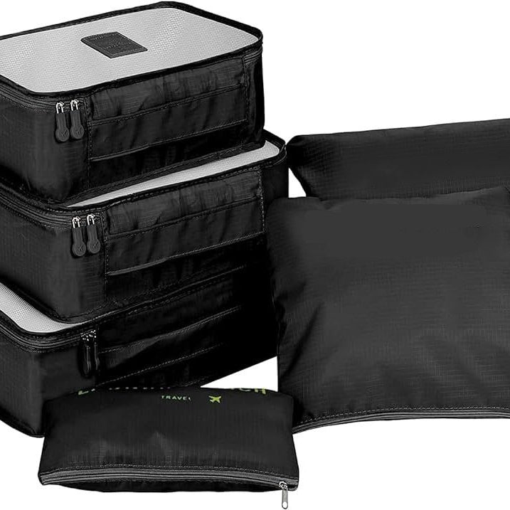 6pcs/Set Travel Storage Bag Organizer Portable Luggage Clothes Organizer Cosmetic Pouch Toiletry Cloth Pouch Storage Cupboard Almari Organizer - Oshi.pk - Buy & Sell Online