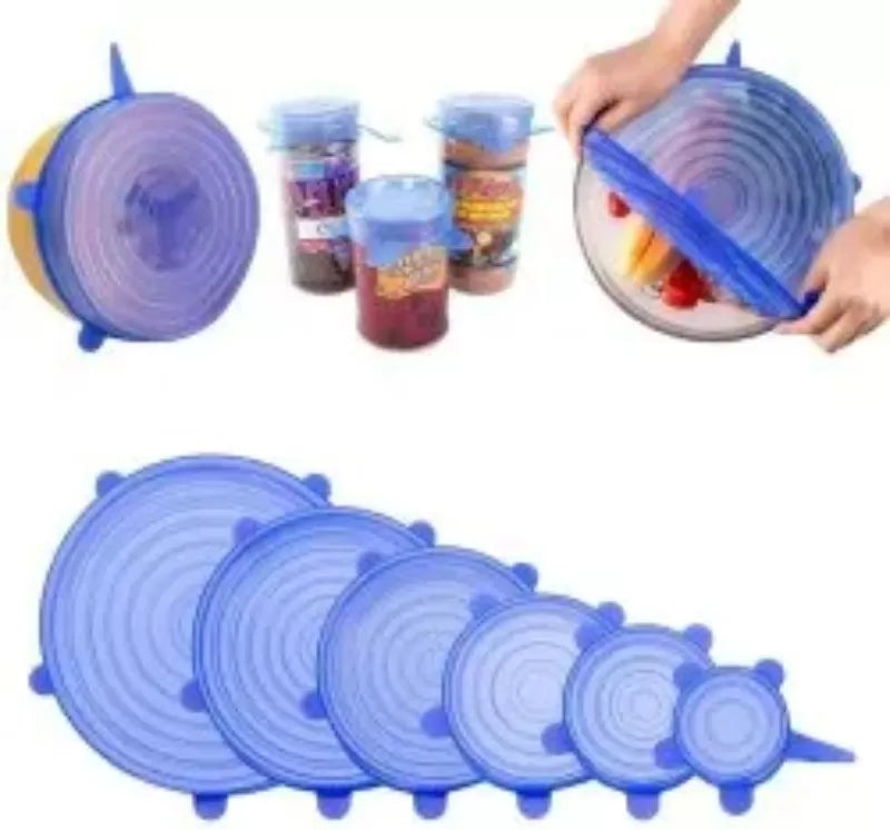 6Pcs silicone Stretch bowl covers Lids - Oshi.pk - Buy & Sell Online