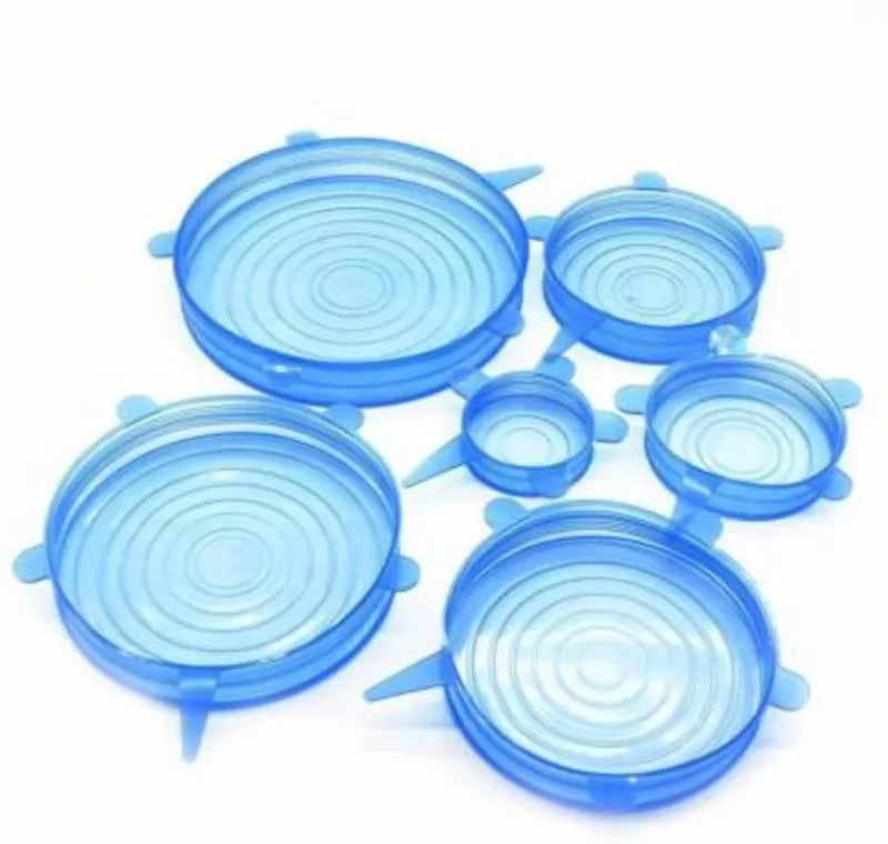 6Pcs silicone Stretch bowl covers Lids - Oshi.pk - Buy & Sell Online