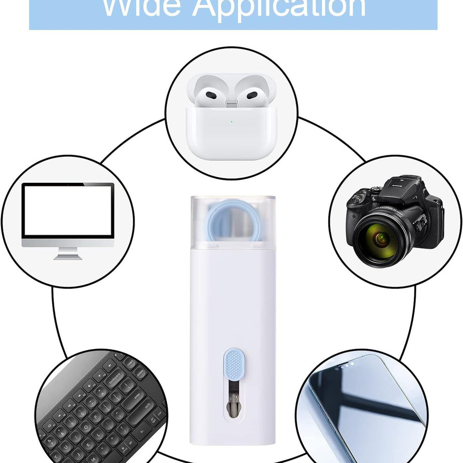 7 in 1 Computer Keyboard Cleaner Brush Kit Earphone Cleaning Pen For Headset Keyboard Cleaning Tools Cleaner Keycap Puller Kit Portable Multifunction - Oshi.pk - Buy & Sell Online
