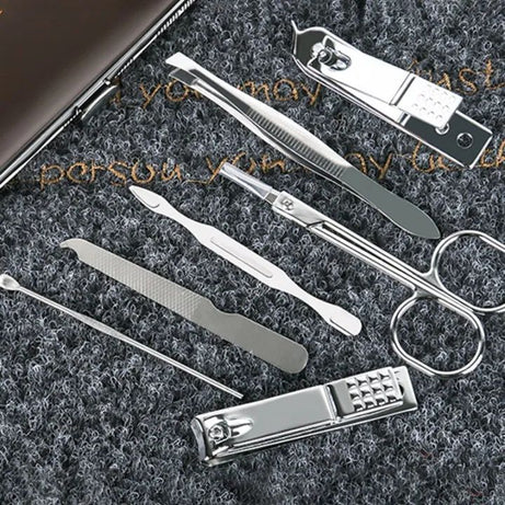 7PCS Nail Scissor Set Stainless Steel Nail Clippers Nail Clippers Pedicure Beauty Manicure Implement Household Pedicure - Oshi.pk - Buy & Sell Online