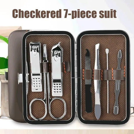 7PCS Nail Scissor Set Stainless Steel Nail Clippers Nail Clippers Pedicure Beauty Manicure Implement Household Pedicure - Oshi.pk - Buy & Sell Online