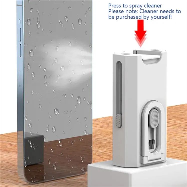 8-In-1 Computer Keyboard Cleaner Brush Kit Earphone Cleaning Pen for Headset Phone Cleaning Tools Black - Oshi.pk - Buy & Sell Online