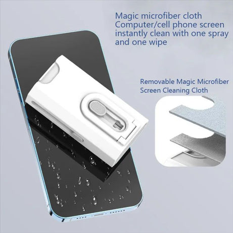 8-In-1 Computer Keyboard Cleaner Brush Kit Earphone Cleaning Pen for Headset Phone Cleaning Tools Black - Oshi.pk - Buy & Sell Online