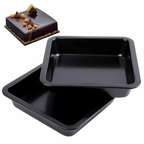 8 Inch Square Cake Mould Non-Stick Carbon Steel