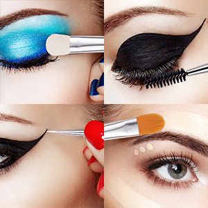 8 Pcs Mini Travel Portable Soft Makeup Brushes Set Eye Shadow Foundation Powder Eyelash Lip Concealer Blush Make Up Brush Set - Random Colors Glowing - Oshi.pk - Buy & Sell Online