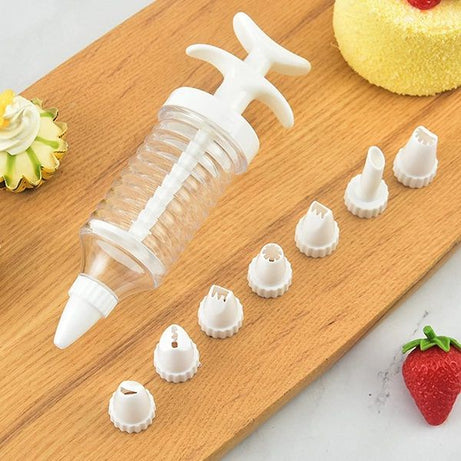 8pcs Plastic Baking Piping Nozzle Dispenser Icing Pastry Decoration Tool - Oshi.pk - Buy & Sell Online