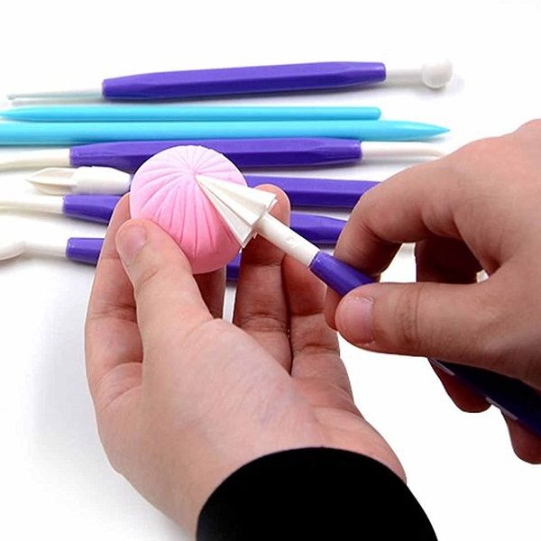 8pcs with 16 Different Shapes Modeling Set for Fondant Gum Paste Sugar Craft and Cake Decoration - Oshi.pk - Buy & Sell Online