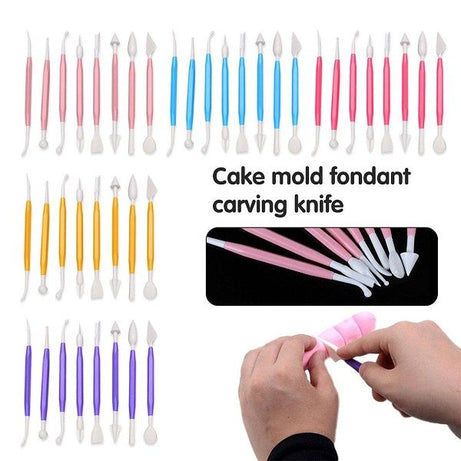 8pcs with 16 Different Shapes Modeling Set for Fondant Gum Paste Sugar Craft and Cake Decoration - Oshi.pk - Buy & Sell Online
