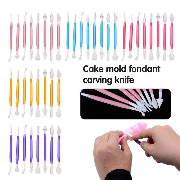 8pcs with 16 Different Shapes Modeling Set for Fondant Gum Paste Sugar Craft and Cake Decoration - Oshi.pk - Buy & Sell Online