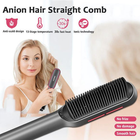 909 Electric Hair Straightener Brush Comb - Oshi.pk - Buy & Sell Online