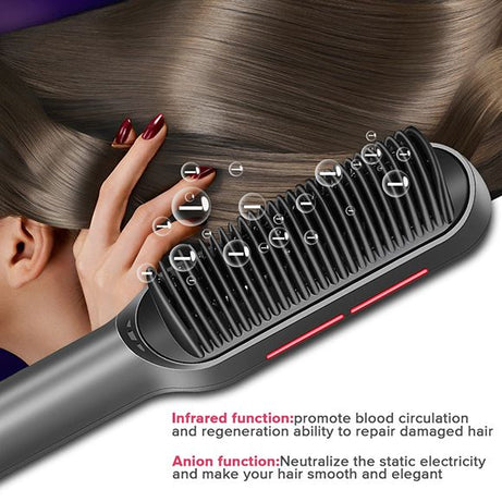 909 Electric Hair Straightener Brush Comb - Oshi.pk - Buy & Sell Online