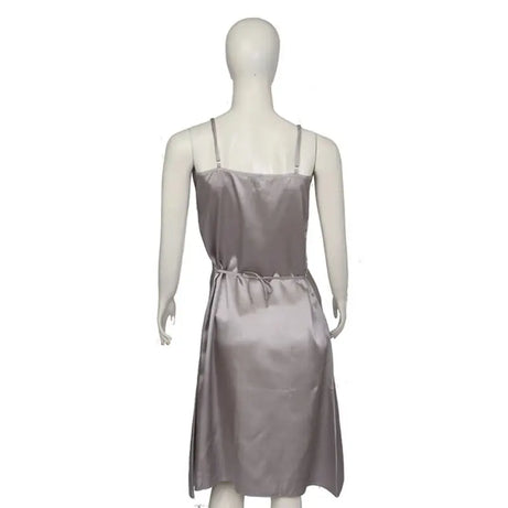 Solid Satin Long Chemise with Lace (CHE-04) - Oshi.pk - Buy & Sell Online