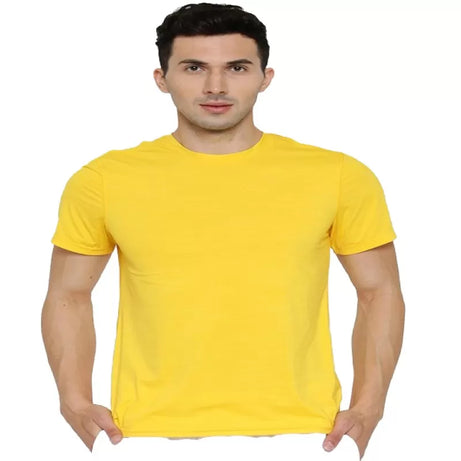  Pack of 1 - Best Quality Plain Short Sleeve Round Neck Basic T-shirt for Men/Boys - Oshi.pk - Buy & Sell Online