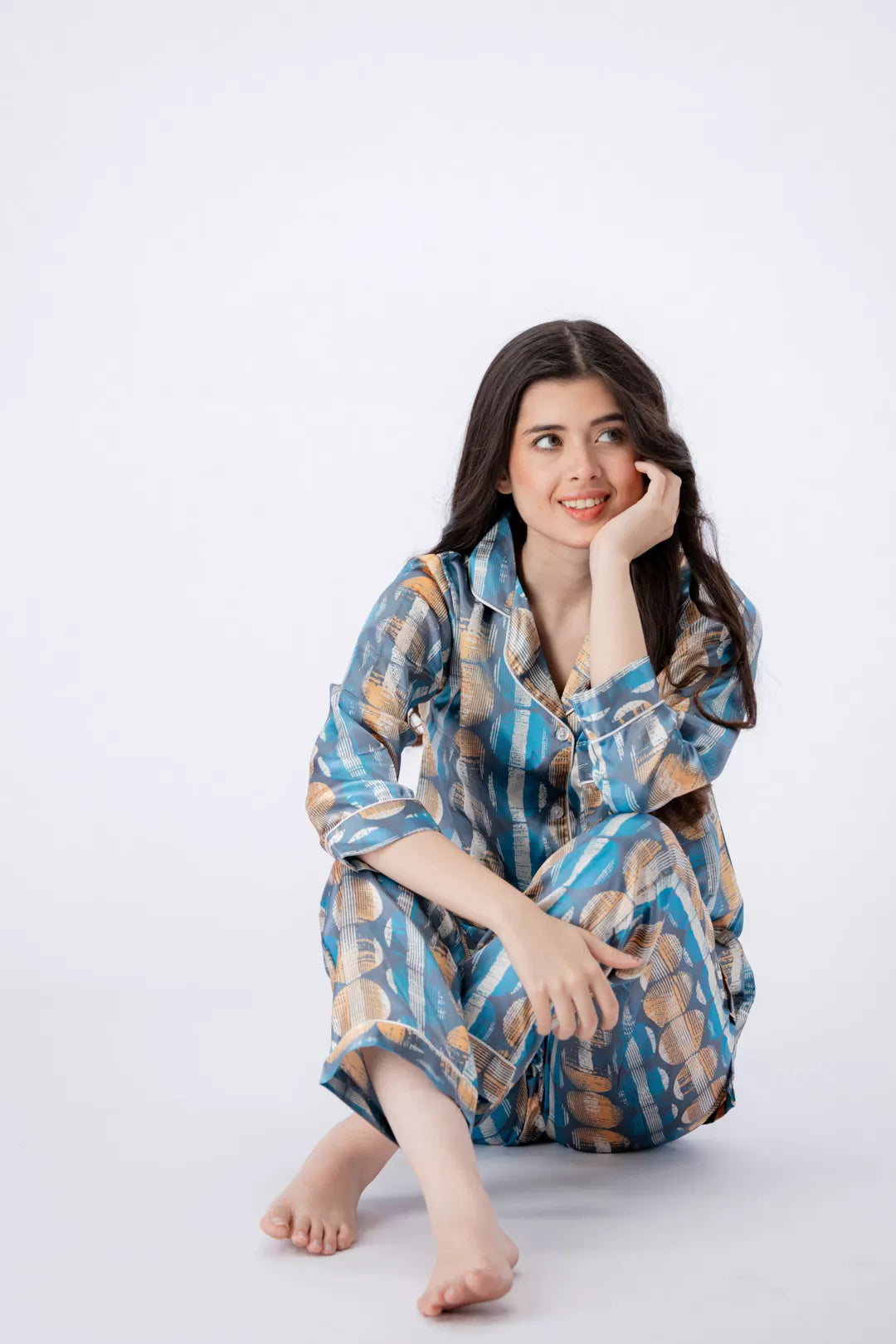 Valerie Nightwear Smoothy Satin Pajama set COMFORTABLE and BREATHABLE - Oshi.pk - Buy & Sell Online