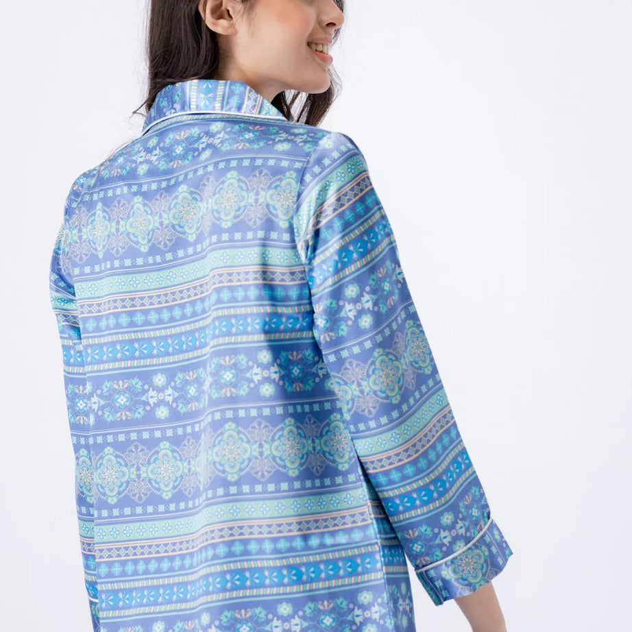 Valerie Nightwear Smoothy Satin Pajama set COMFORTABLE and BREATHABLE - Oshi.pk - Buy & Sell Online