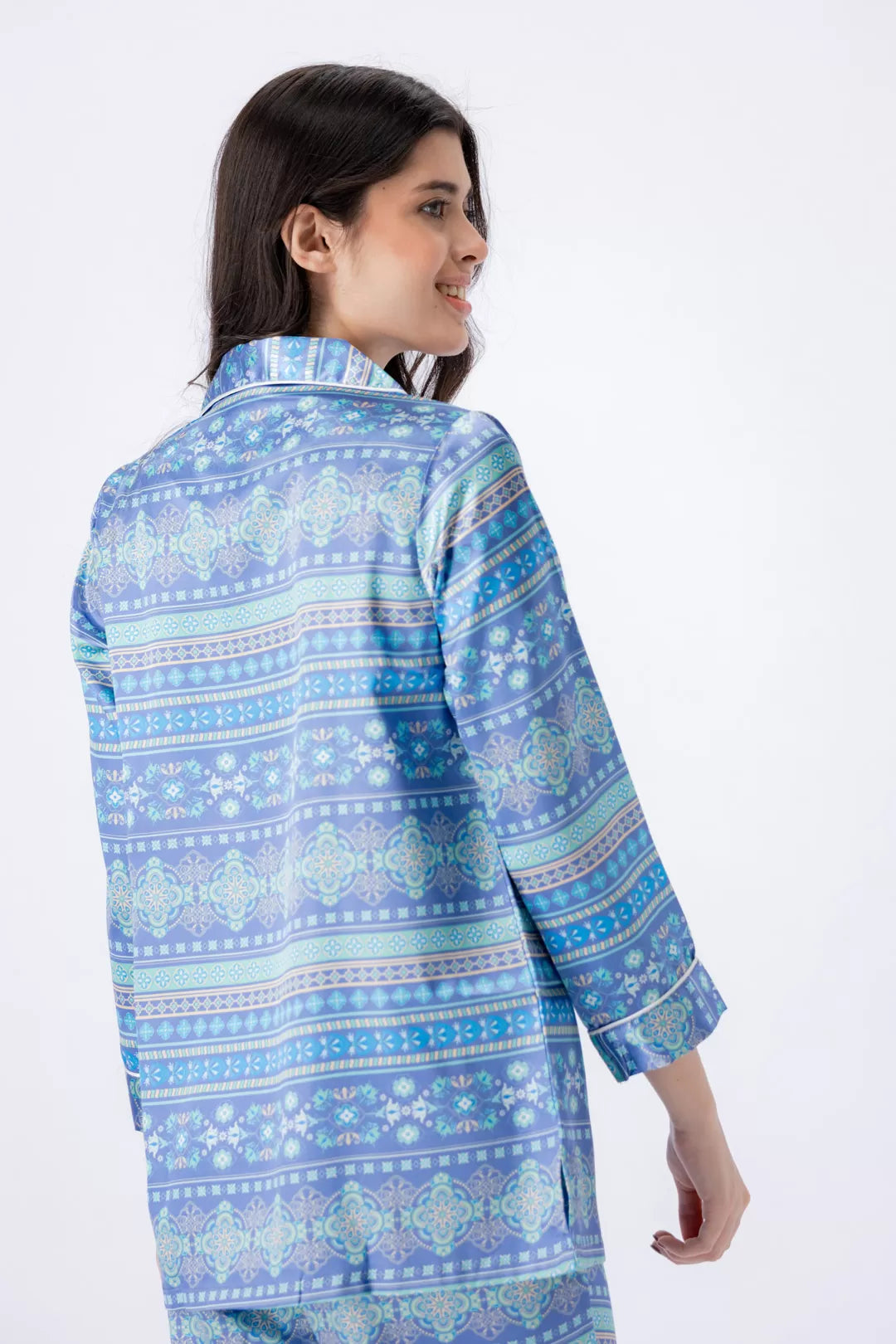 Valerie Nightwear Smoothy Satin Pajama set COMFORTABLE and BREATHABLE - Oshi.pk - Buy & Sell Online