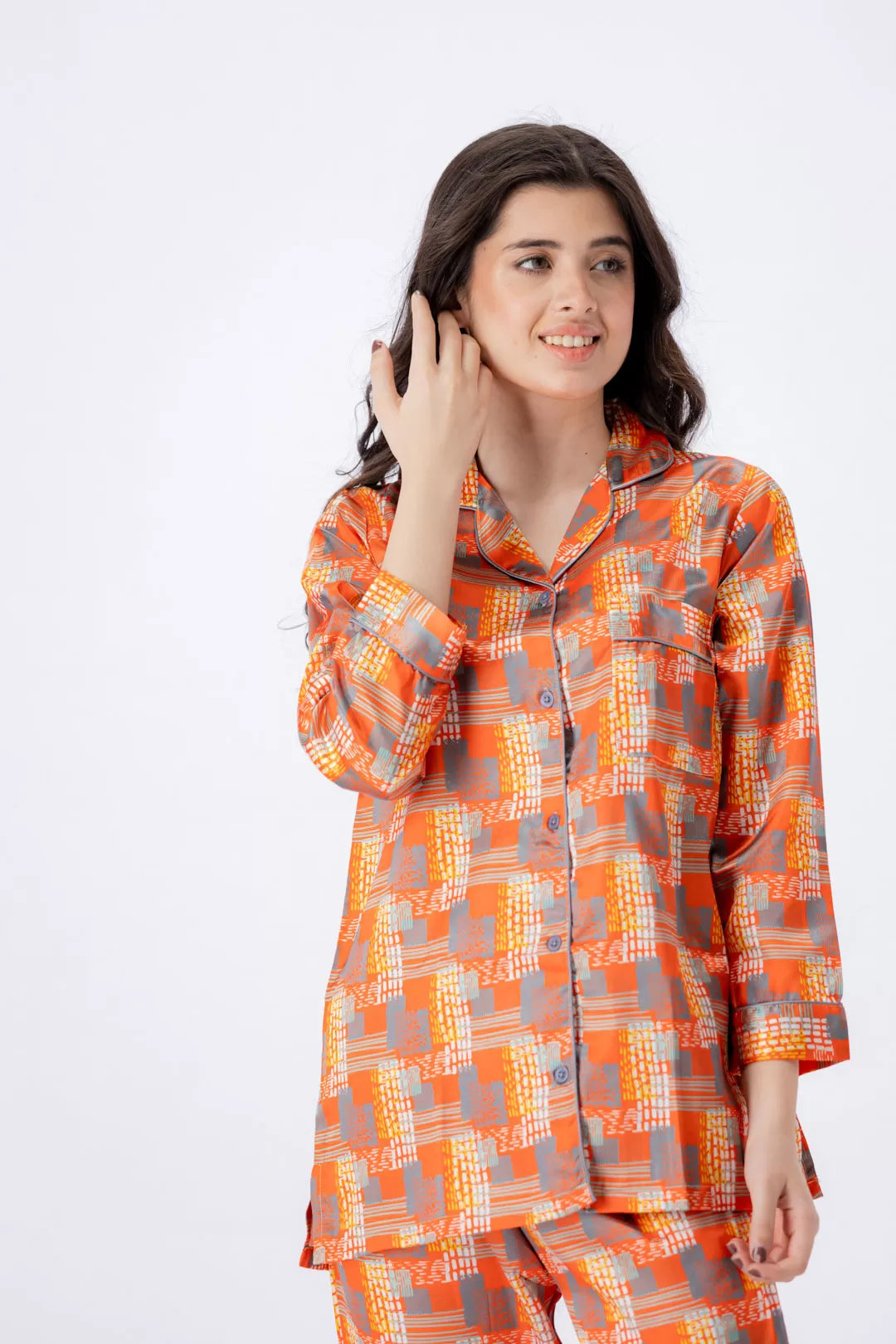  Valerie Nightwear Smoothy Satin Pajama set COMFORTABLE and BREATHABLE - Oshi.pk - Buy & Sell Online