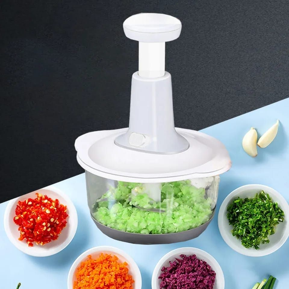 Manual Food Chopper, 1.5L & 2L Speedy Chopper with 3 & 4 Curved Stainless Steel Blades - Oshi.pk - Buy & Sell Online