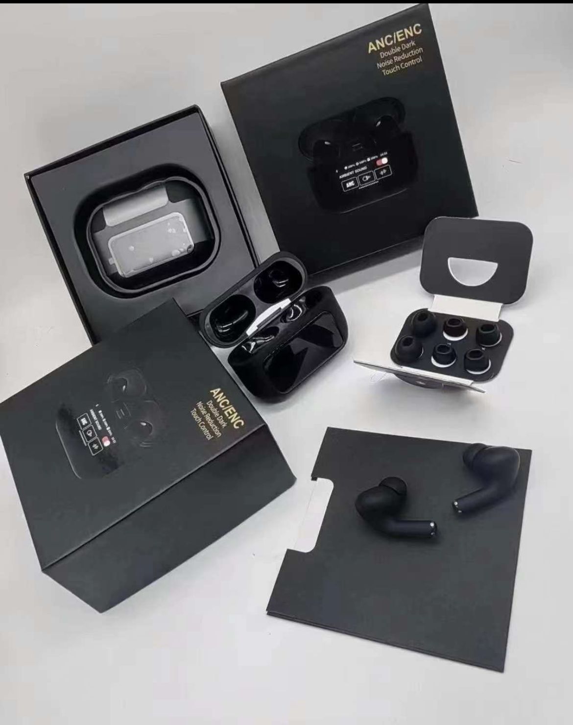 A9 AirPods Pro 2 LCD Display with ANC/ENC Feature Extra Bass with Lanyard and Buzzer Sound - Oshi.pk - Buy & Sell Online