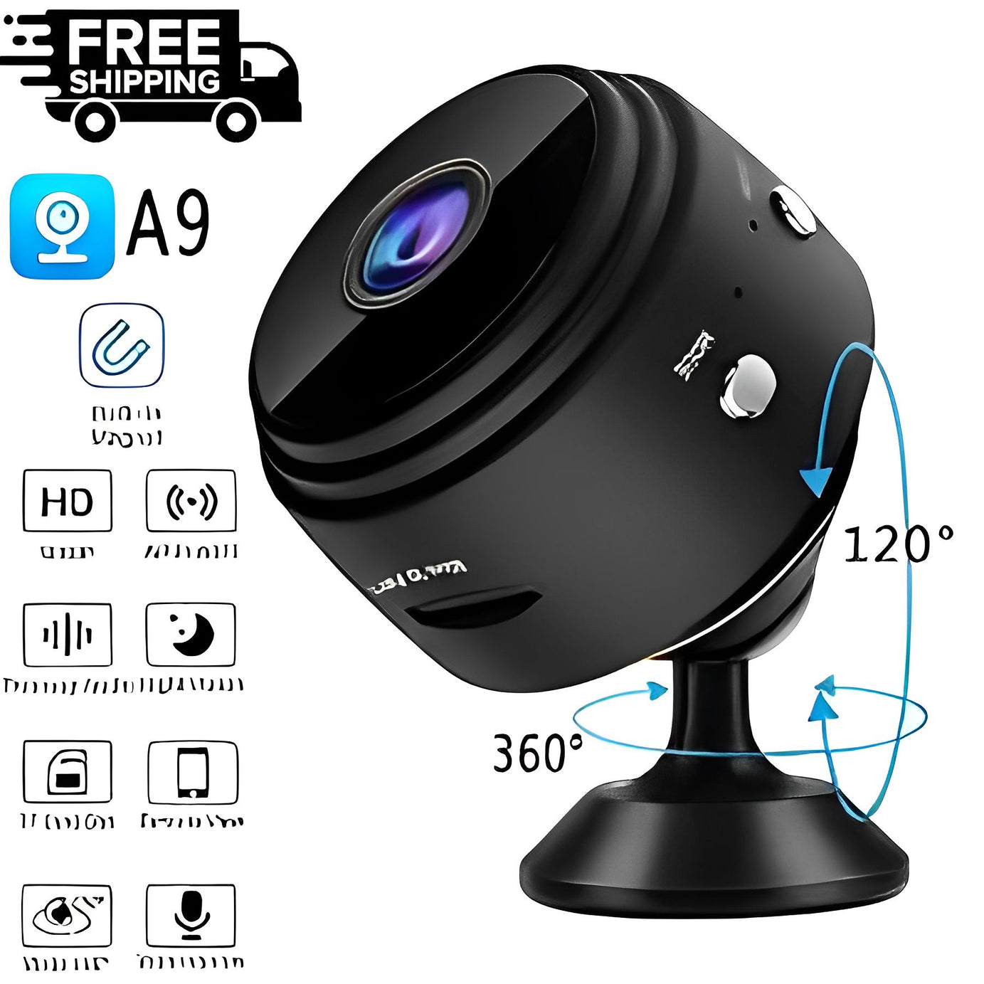 A9 Mini Camera WiFi 1080P HD IP Camera Home Security Magnetic Wireless Mini Camcorder Micro Video Surveillance Camera - Oshi.pk - Buy & Sell Online