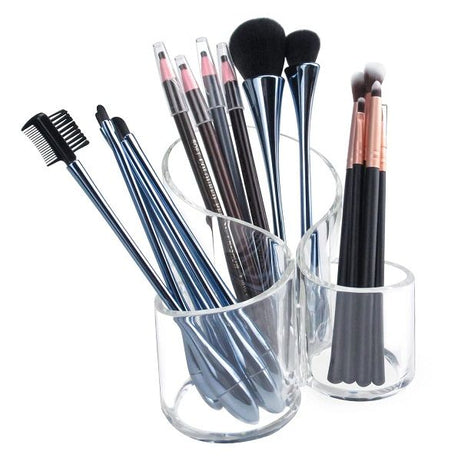 Acrylic 3 Compartment Wavy Makeup Organizer - Oshi.pk - Buy & Sell Online