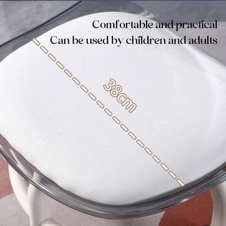 Acrylic 360° Rotatable Transparent Chair Smart Wheels Ideal for Adults & Kids - Oshi.pk - Buy & Sell Online