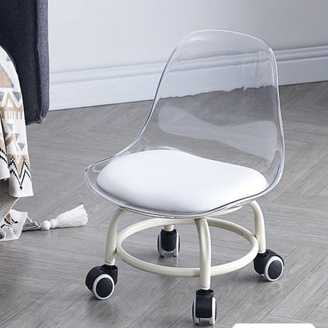 Acrylic 360° Rotatable Transparent Chair Smart Wheels Ideal for Adults & Kids - Oshi.pk - Buy & Sell Online