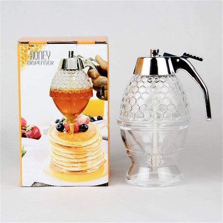 Acrylic Honey Jar Dispenser Honey Pot