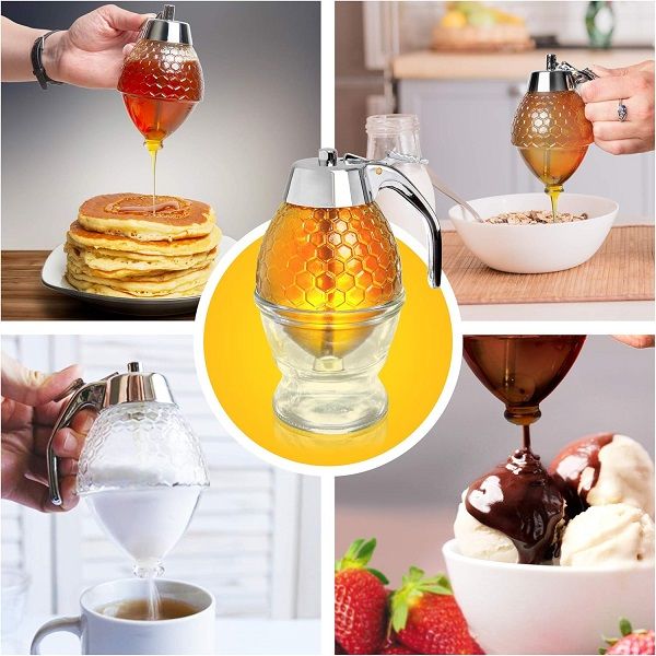 Acrylic Honey Jar Dispenser Honey Pot - Oshi.pk - Buy & Sell Online