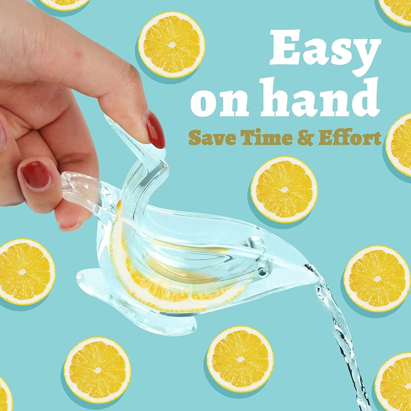 Acrylic Lemon Slice Juicer Manual Lemon Juicer, Acrylic Manual Lemon Slice Squeezer, Portable Transparent Fruit Juicer - Oshi.pk - Buy & Sell Online