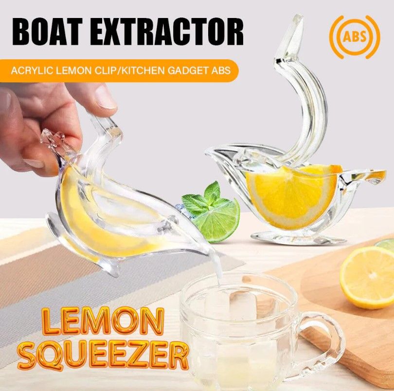 Acrylic Lemon Slice Juicer Manual Lemon Juicer, Acrylic Manual Lemon Slice Squeezer, Portable Transparent Fruit Juicer - Oshi.pk - Buy & Sell Online