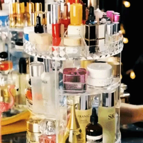 Acrylic Rotating Cosmetic Makeup Organizer