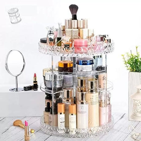 Acrylic Rotating Cosmetic Makeup Organizer