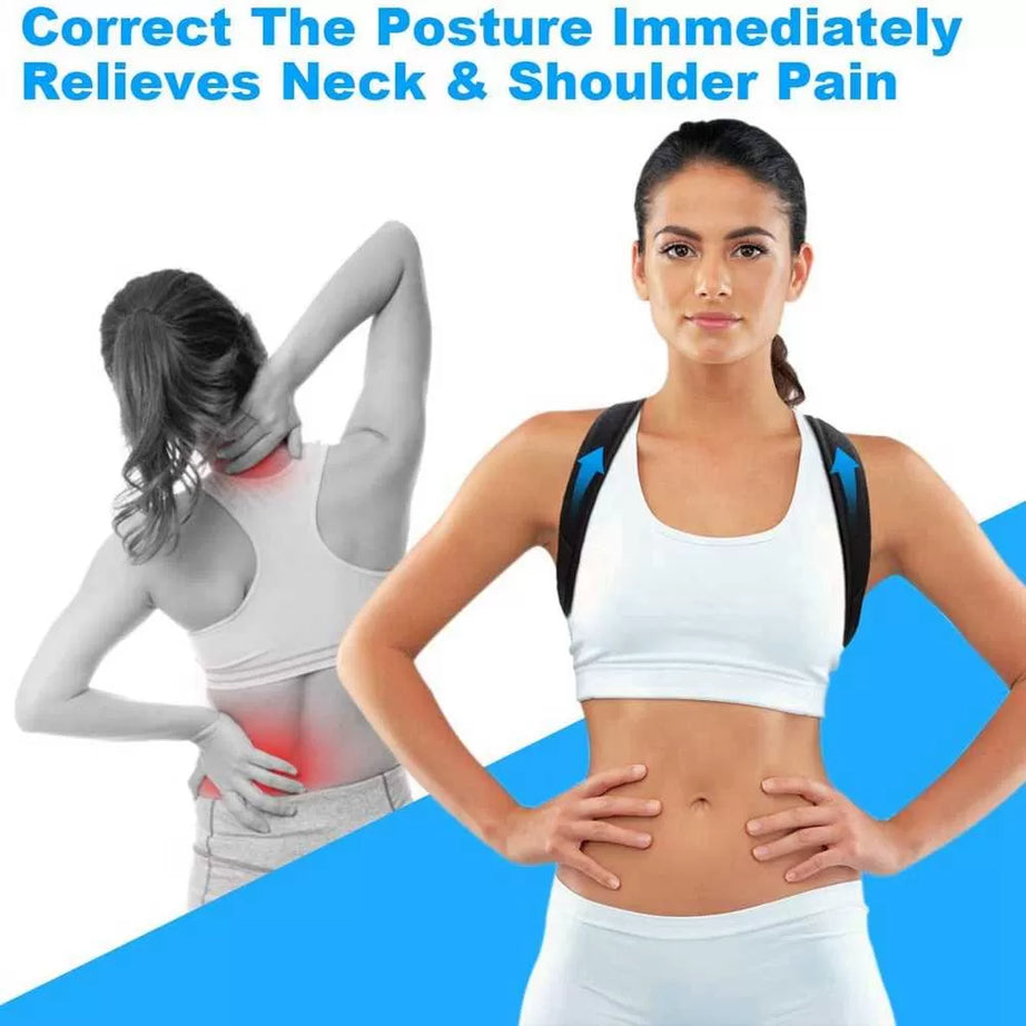 Adjustabale Back Posture Corrector for Student Men and Women Shoulder Lumbar Brace Support Belt - Oshi.pk - Buy & Sell Online